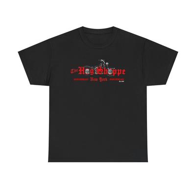 Bad Biker Hog Shoppe Wheels Logo T-Shirt | Motorcycle Tee