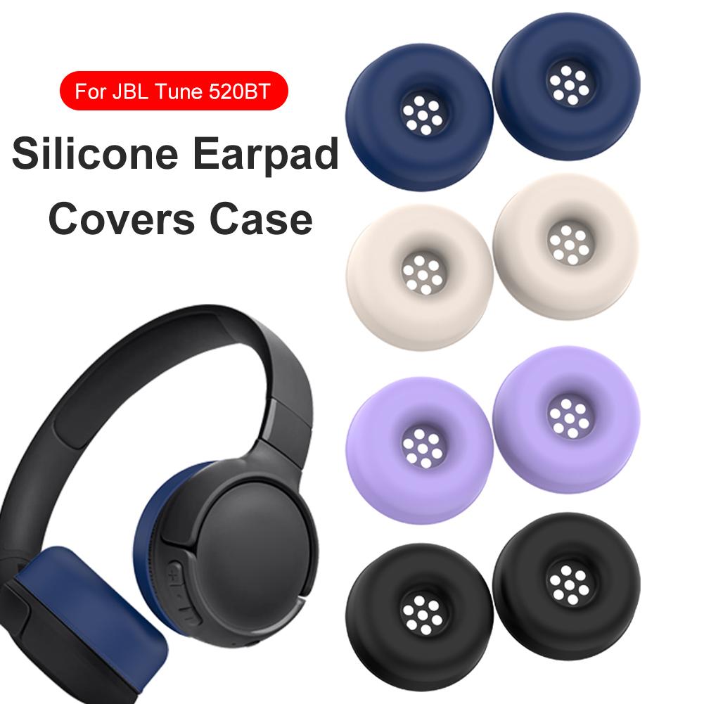 Silicone Earpad Covers Case Anti-Scratch Ear Cushions Cover Waterproof Soft Cover Skin Shockproof for JBL Tune 520BT Headphones