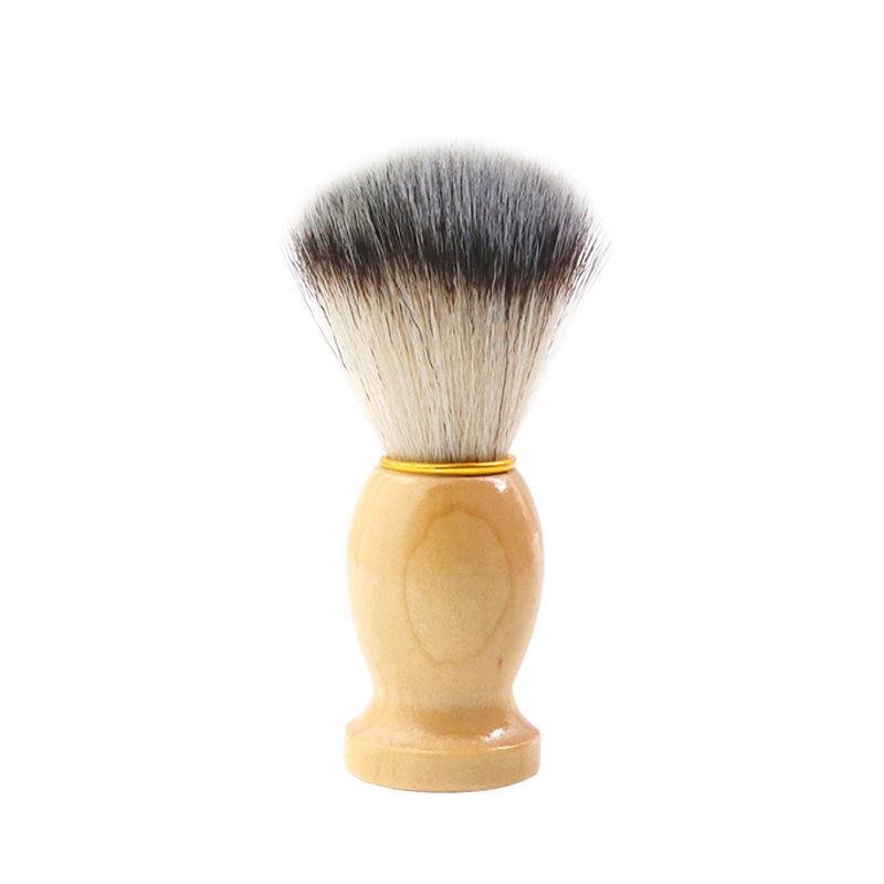 Men's Small Soft Bristle Beard & Shaving Brush for Face Care and Lathering