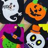 Versatile Seasonal Carry Bags Halloween Candy Bags Non-Woven Trick or Treat Tote with Handles Nonwoven Party Favor Cute Black Cat Pumpkin