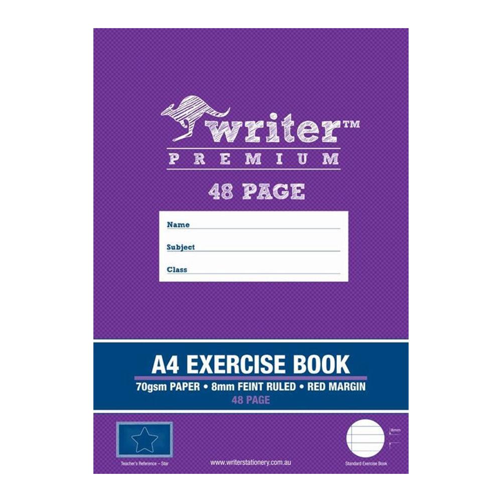 Тетрадь Writer Premium А4 в линейку, 8 мм (Звездная маржа)