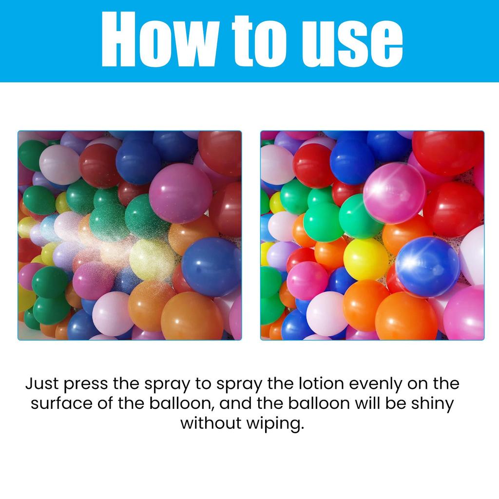 Balloon Shiny Spray Anti Fading Restore Atmosphere Brightener Balloon Enhance Ballon Decoration Spray Gloss