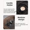 Portable Essential Oil Warmer Polygon Aromatherapy Burner Modern Candle Heating Holder  Bedroom Use