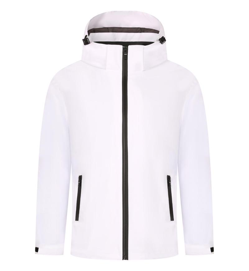 Lightweight Hooded Windbreaker: Spring/Autumn Waterproof Work Jacket L