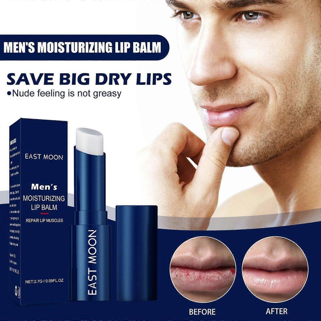 East Moon Men's Moisturizing Lip Balm Exfoliating Lip Guard Lips Anti-Chapping Hydrating Moisturizing And Nourishing Lip Care