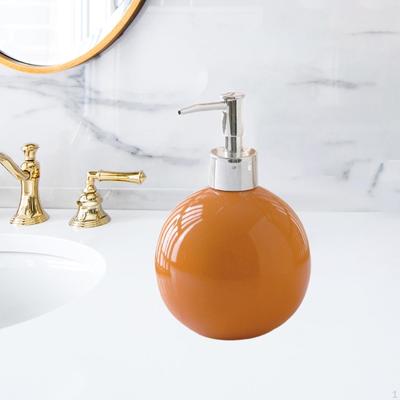 Hand Soap Dispenser with Pump Ceramic Liquid Container Modern Portable 550ml Refillable Emulsion