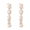 Aesthetic Happy New Year Earrings Jewelry Long 2025 New Year Stud Earrings Shiny Rhinestone Crystal Party Earrings New Year