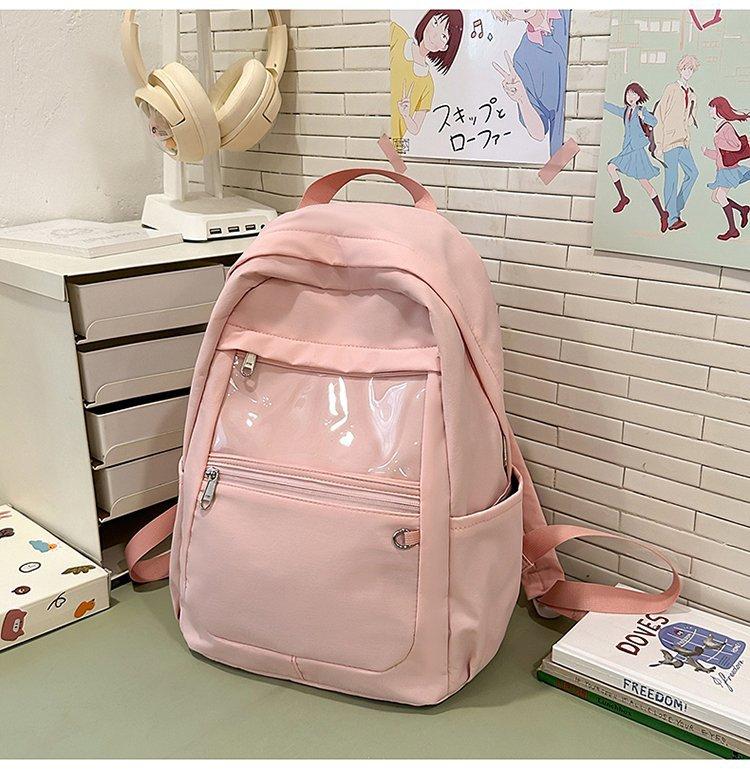 Schoolbag Korean version Mori series high-value solid color girl simple and versatile large-capacity junior high school high school student travel