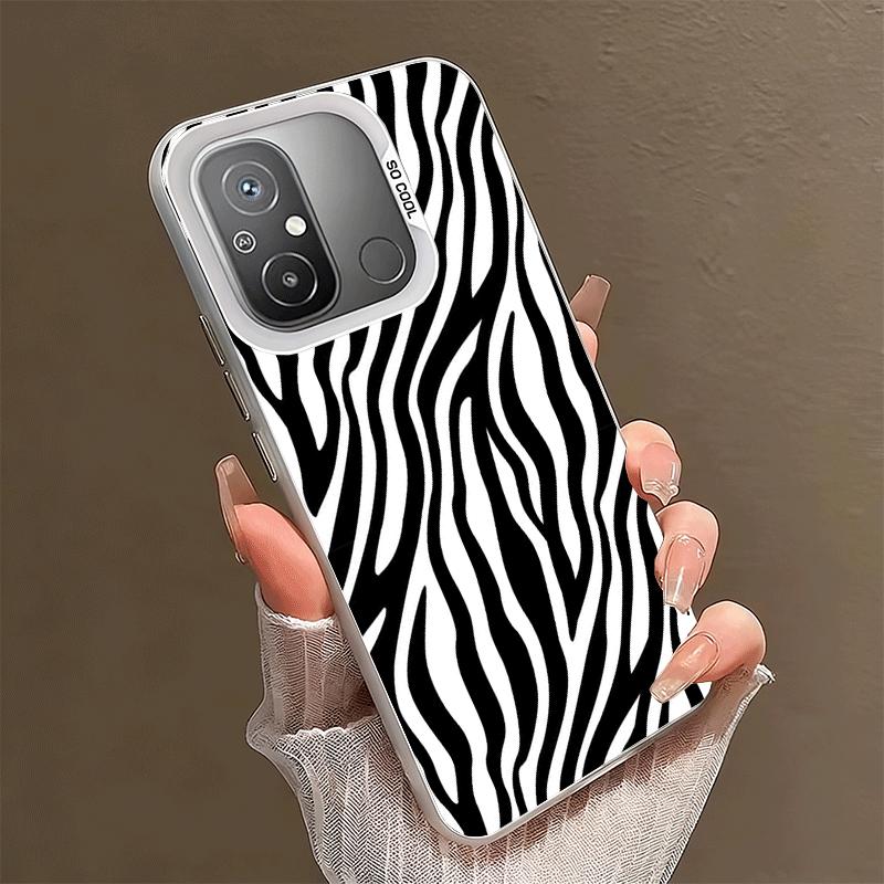 Zebra Stripe Black White Soft Phone Case for Xiaomi Redmi 15C 15 14C 13C 12C Poco X5 X6 X7 Pro X3 F8 F7 Ultra M8 13 12 Cover Bac