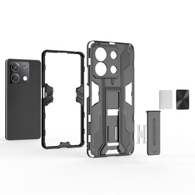 For Xiaomi Redmi Note 13 5G Kickstand Case PC+TPU Hybrid Phone Cover
