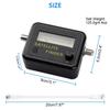 Digital Screen Satellite Finder Black Background 13-18V Dc Satellite Locator Yellow Word Satellite Dish Finder