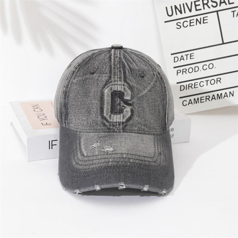 Popular Big Head Circumference Baseball Cap, Sunshade, Sunscreen, Face Small Letter Hat, Cowgirl Deep Top Cap New