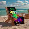Custom Name Ultra-Soft Beach Towel with Garten of Banban Theme,Ideal for Pool - Camping, Diving - Perfect Travel Essential, Vibrant Beach Towel.
