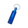 New Portable Waterproof Aluminium Metal Key Ring Pill Box Case Container Organizer Capsule Airtight Tablet for On The Go Storage