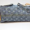 Louis Vuitton 06 M95049 Monogram Denim Baggy PM Long Strap Shoulder Bag blueUsed
