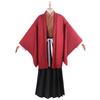 Demon Slayer Yoriichi Tsugikuni Full Kimono Cosplay Costume, Sun Breathing Swordsman Performance Outfit