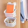 Chabaosen Hanging Bathroom Storage Basket with Hooks (5-Pack)