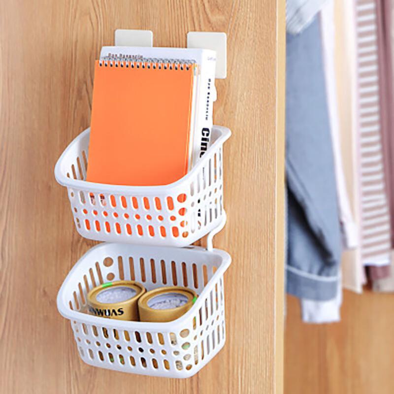 Chabaosen Hanging Bathroom Storage Basket with Hooks (5-Pack)