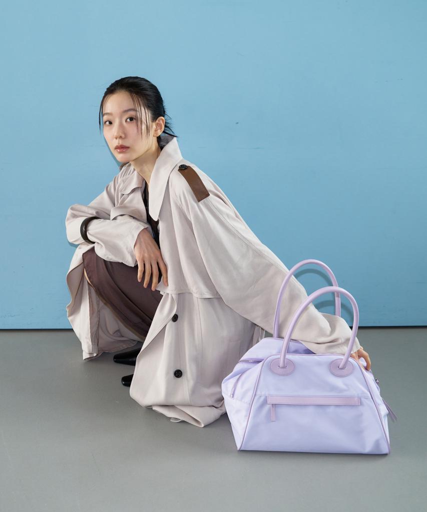 Christine Project Two Zipper Bag Nylon Original(Icy Lavender)