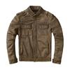 Vintage Genuine Leather Jacket Men Short Distressed Biker Coat Pure Cowhide Motorcycle Jacket Autumn Winter