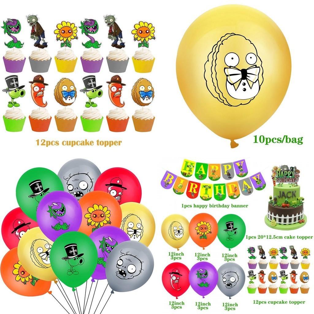 Vibrant Plants Vs. Zombies Theme Birthday Party Supplies For Kids Unforgettable Decorations