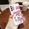 Clear Case For Samsung Galaxy A57 A37 A56 5G A36 Cases A55 A54 A35 A26 A07 A17 A16 A06 A34 A15 Cover Pink Fantasy Cute Marie Cat