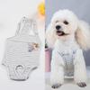 Striped Pet Physiological Overalls - Dog Menstrual and Sanitary Pants for Puppies