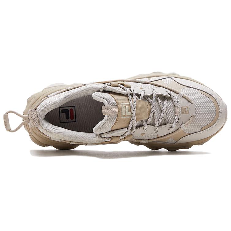 Fila Fluid 5 Retro Sports Low-Top Running Shoes Men Sneakers Oatmeal F52M432105FOS