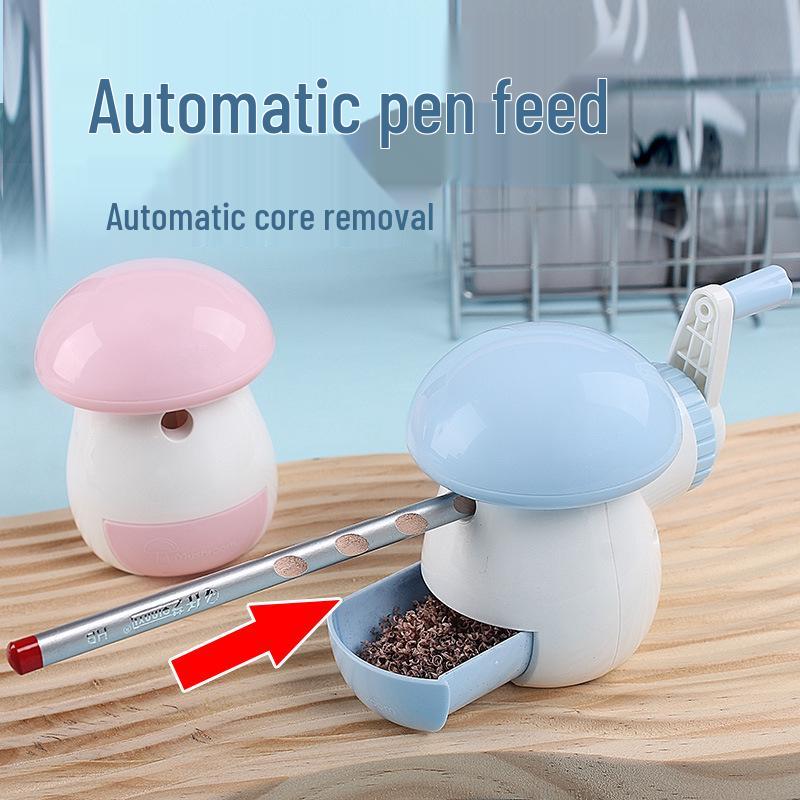 Yaxuan Automatic Little Mushroom Pencil Sharpener for Kids