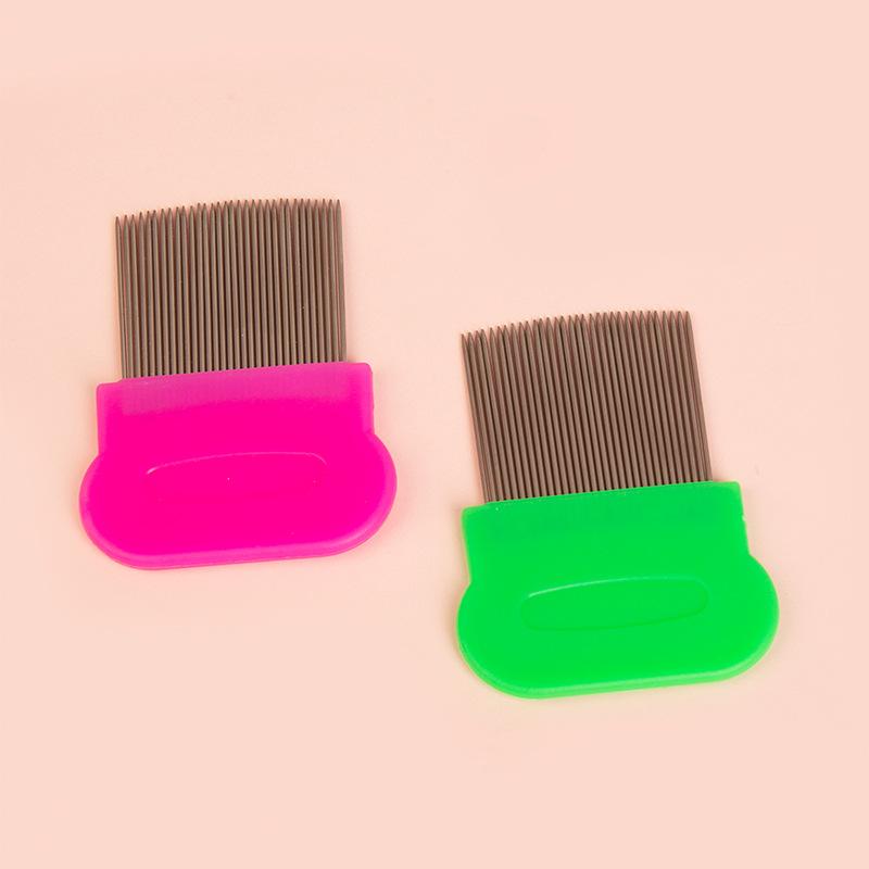 Comb Hair Lice Comb Brushes Terminator Fine Egg Dust Nit Free Removal Stainless Steel Comb Long Teeth Anti-slip Bands Dropship