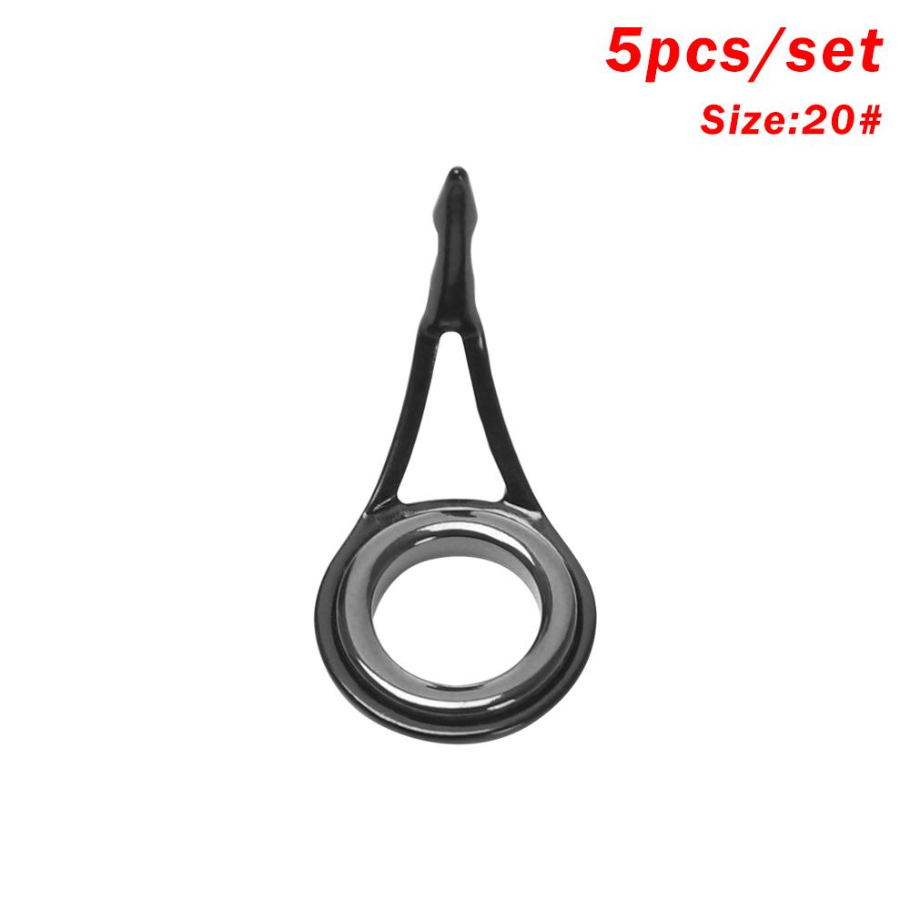 Fishing Rod Guide Eye Ceramic Ring Stainless Steel O Ring 3mm-23mm Internal Diameter Oval Tackle Box Accessories Tip Repair Kit