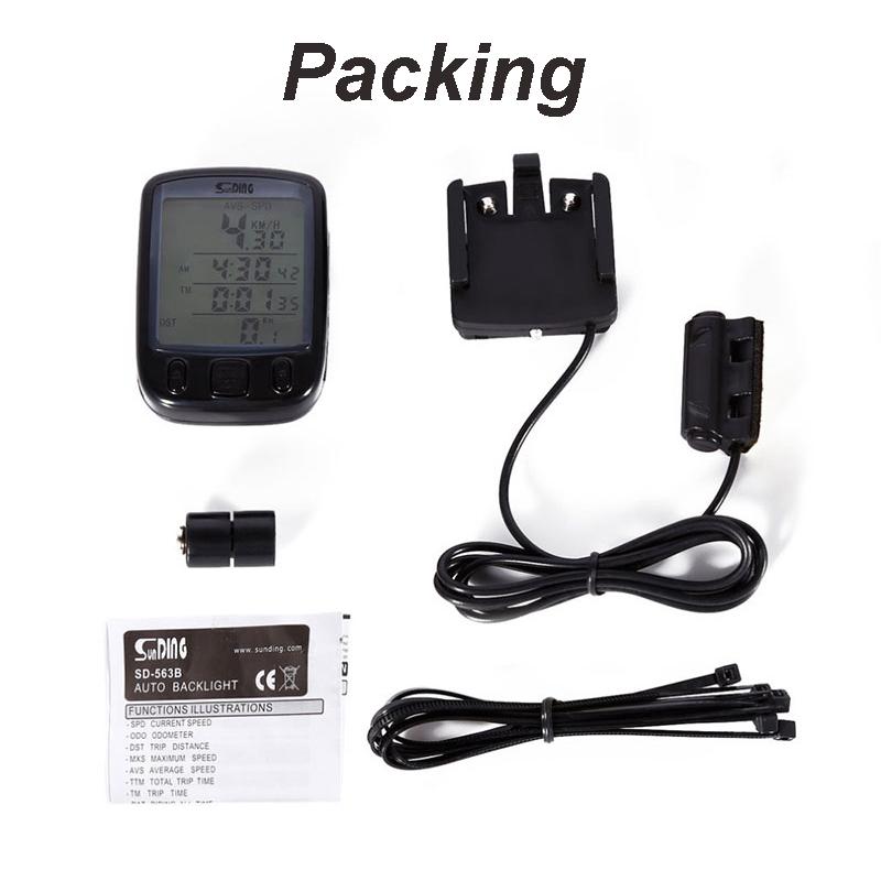 Bicycle Waterproof Digital LCD Computers MTB Speedometer Cycling Odometer Speedometer