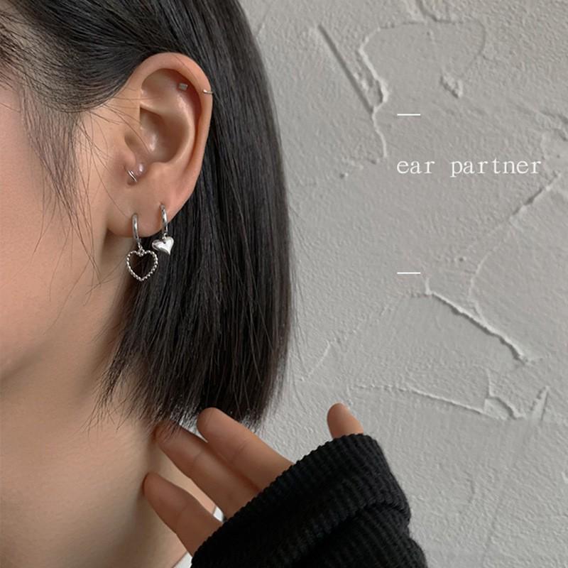 2023 Japanese-Korean Fashion: 925 Pure Silver Smooth Circle Earrings
