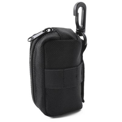 Golf Ball Case for 2 Roomy Enough To Fit Forks and with Tee Golf Ball Black [sourire Vivre] Balls, Markers, Holder, Pouch, Simple,