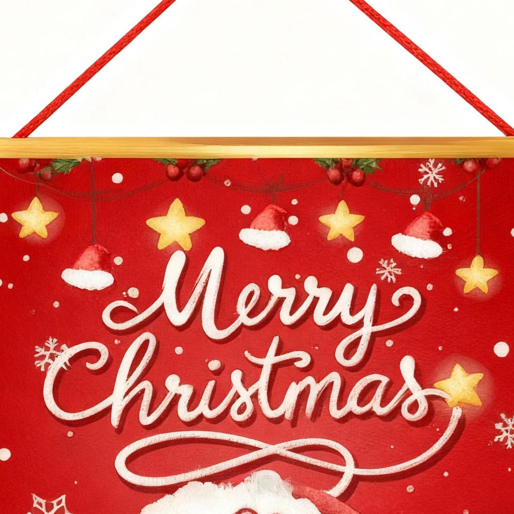 Christmas Door Decorations Party Supplies Photography Background Snowman Family Front Door Banner For Home Kitchen Garden Patio