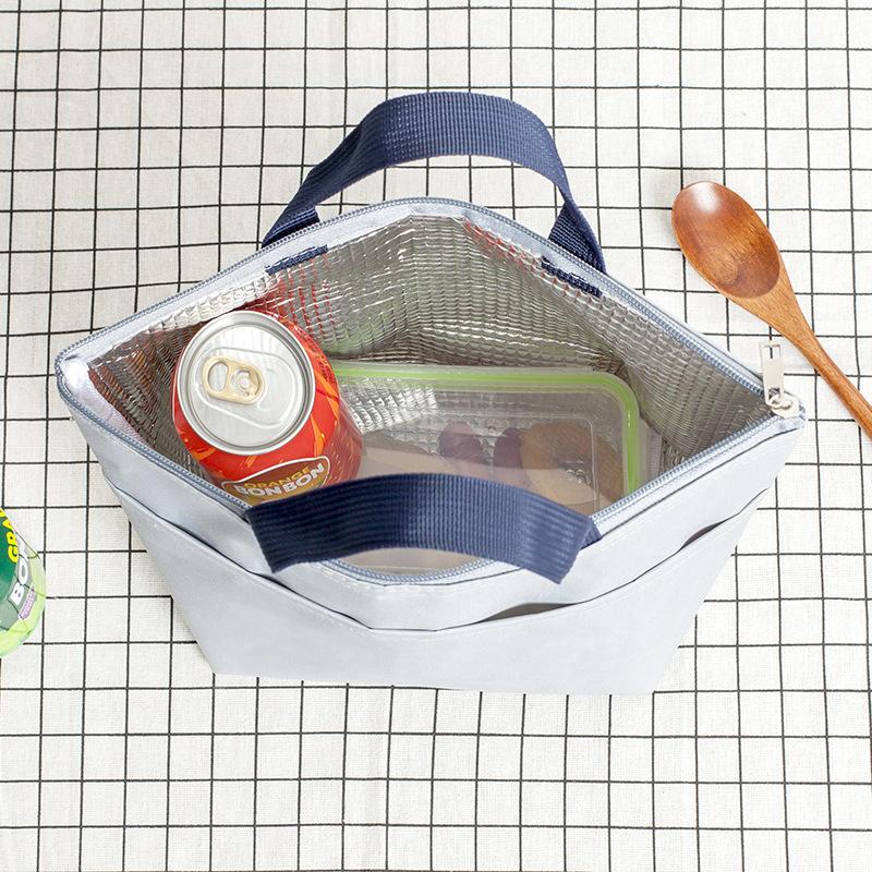 1pcs Waterproof Handheld Lunch Bag Oxford Fabric Picnic Tote Portable Food Storage Bag for Office Lunches Outdoor Picnic Meals