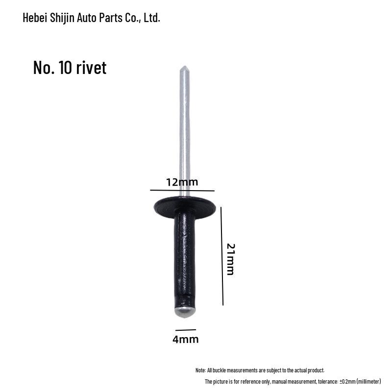 Universal Car Side Window Speaker Rivet - Iron Aluminum Three-Pronged Pull-Through Flowering Design