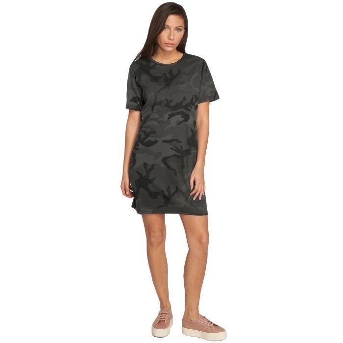 Robe Camo - Urban Classics - Femme - Couleur Camouflage - Coupe Droite - Léger Et Aéré
