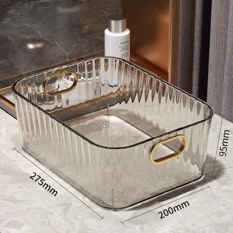 Stohovatelný Průhledný Akrylový Úložný Box na Kosmetiku a Svačiny