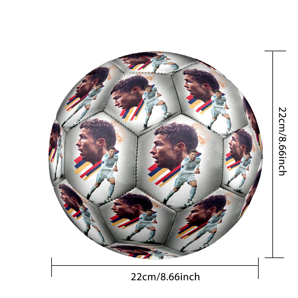 Ronaldo's Legacy Soccer Soccer Ball Size 5 Football Machine-Stitched Indoor/Outdoor Universal Football Perfect Gift for Sports Enthusiasts