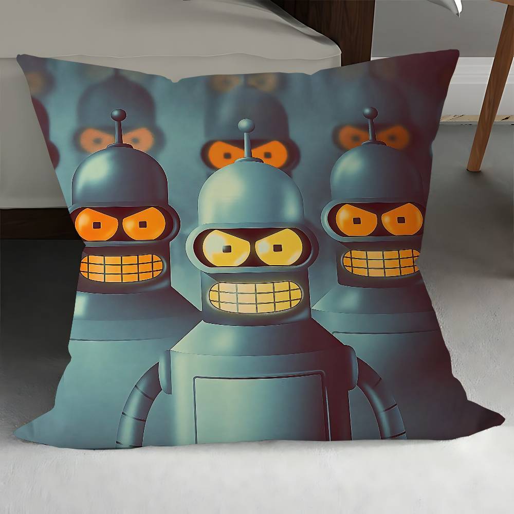 Cartoon Bender Cushion Cover Pillowcase Upholstery Sofa Throw Pillow Home Decor Pillowcas