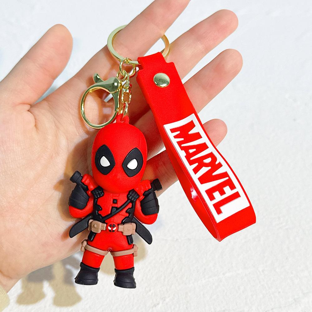 Nuovo Ciondolo Portachiavi in Silicone per Bambola Deadpool, Cordino da Auto per Zaino Scolastico, Regalo
