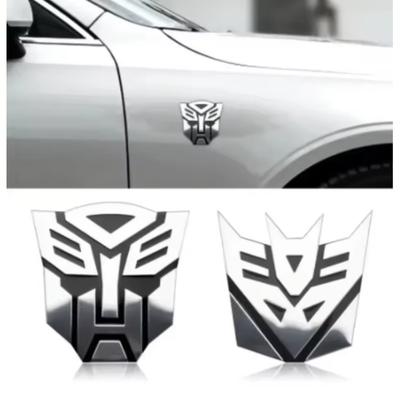 Car Styling Plastic 3D Car Stickers Cool Autobots Logo Transformers Badge Emblem Tail Decal Motorcycle Bicycle Car Decoration