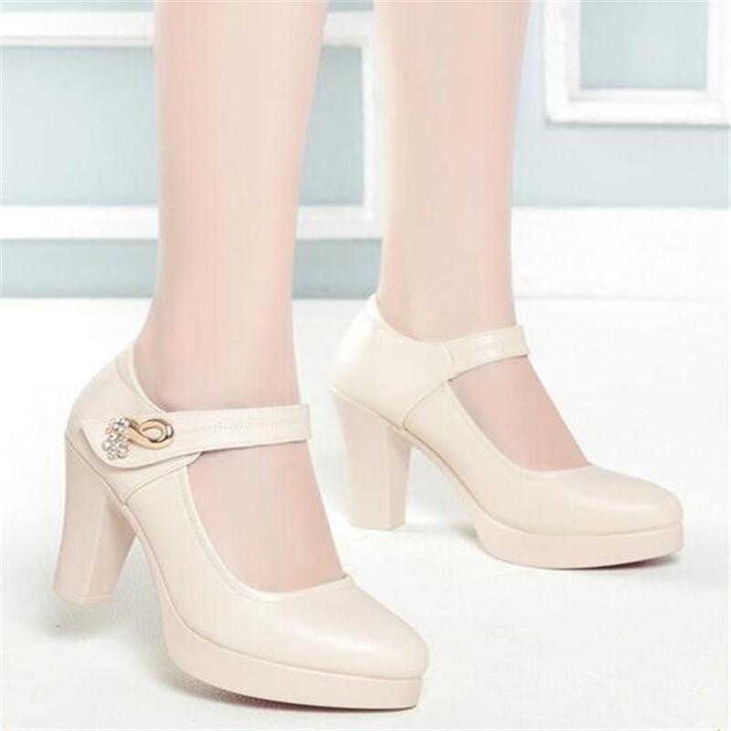 Plus Size 34-42 Women Platform Pumps Shoes Women Wedding Shoes 2025 Shallow Mouth High Heels Elegant  Office Party Dress Shoes