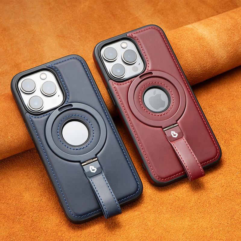 Applicable to iPhone11 mobile phone case magnetic bracket lanyard Apple 11promax all-inclusive 11 anti-drop 11 men's leather case