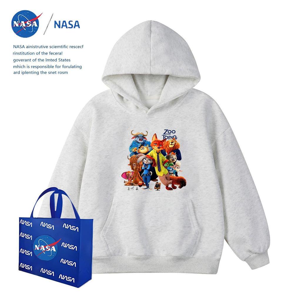 NASA Zootopia Kinder Kapuzenpullover: Süße Cartoon-Polizeibeamte Judy & Nick Jacke