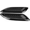 KIMISS Hood Vents, Exterior Hood Air Vent Outlet Wing Trim for Land Rover Range Rover Evoque 2012-2018(Black)