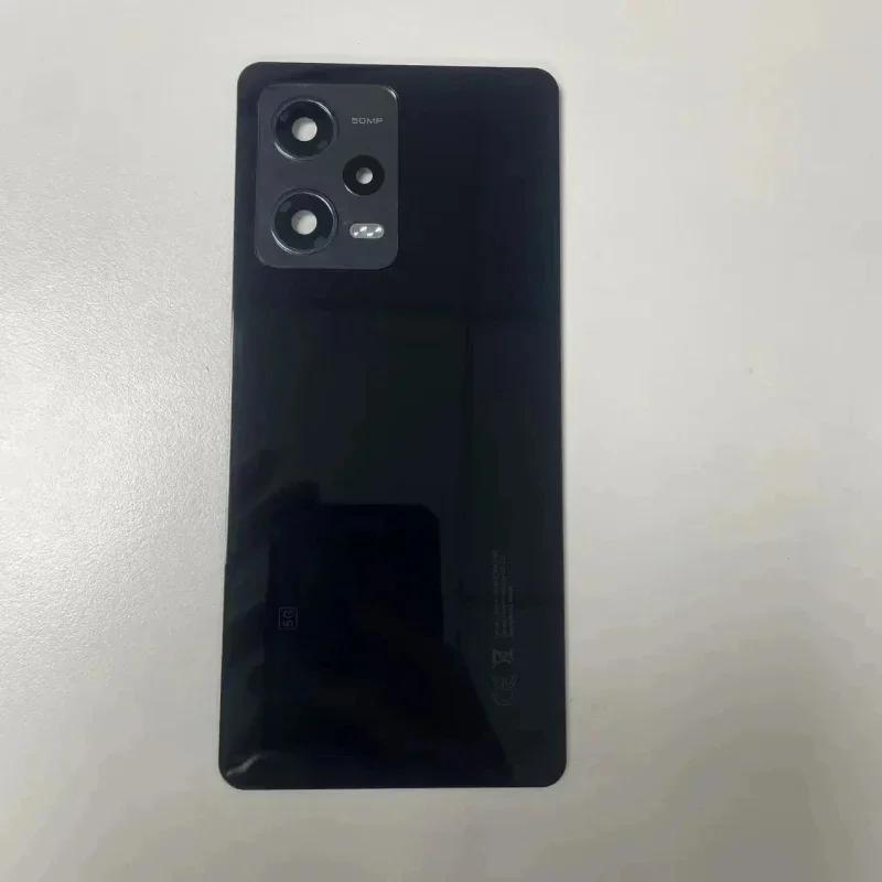For Redmi Note 12 Pro 5G Battery Back Cover Rear 3D Glass Panel Housing Case Replace
