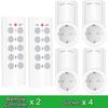 Wireless Smart Remote Control Power Outlet Light Switch Plug Socket Power Outlet Socket EU Plug with Remote Control