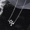 Star Necklace Women'S Niche Pentagram Pendant Hollow Design Clavicle Chain Simple Temperament Popular Jewelry Premium